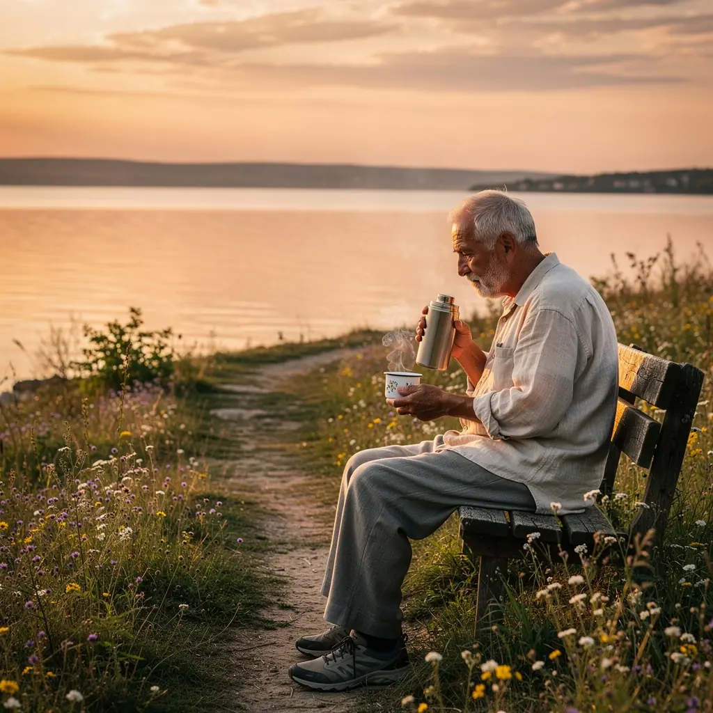 Kép egy teafőzési folyamatról, ahol a víz éppen felforr.